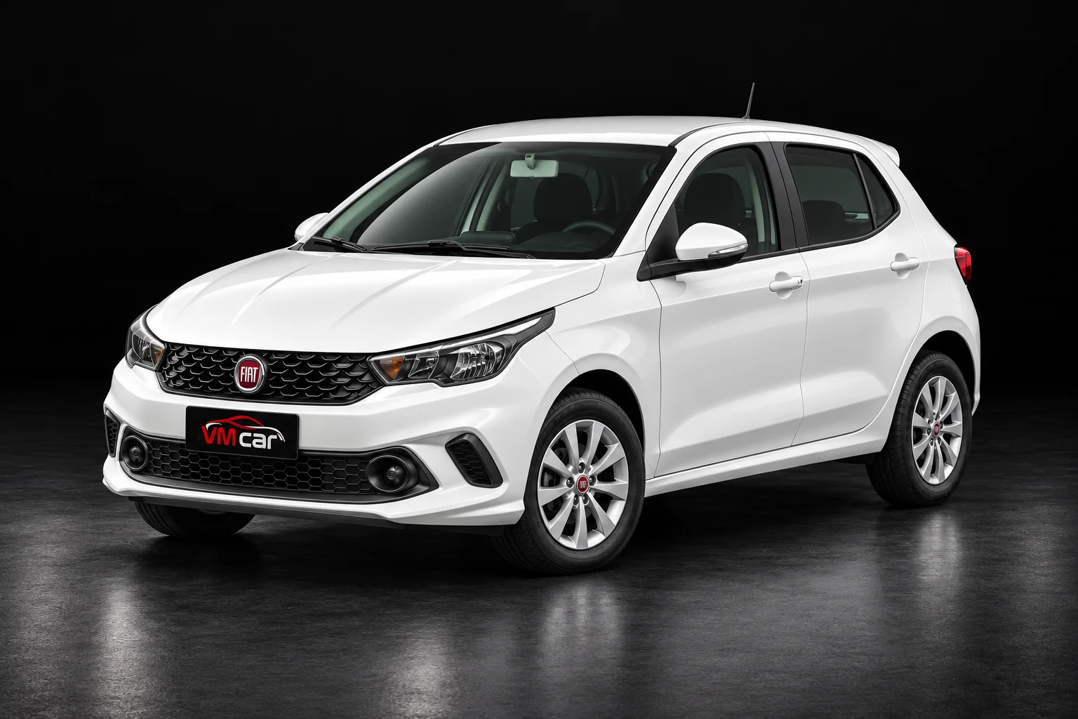 Fiat Argo Drive, imagem ilustrativa com placa VM Car