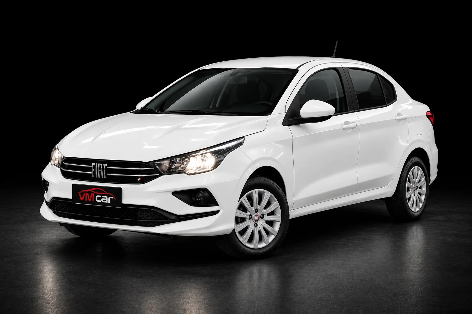 Fiat Cronos, imagem ilustrativa com placa VM Car