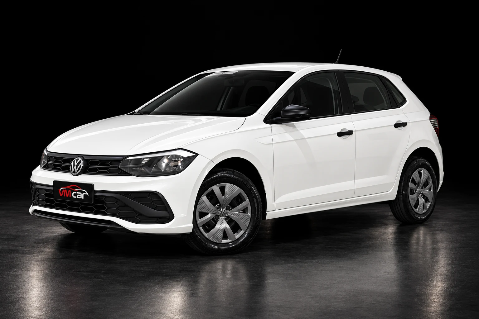 Volkswagen Polo Track, imagem ilustrativa com placa VM Car