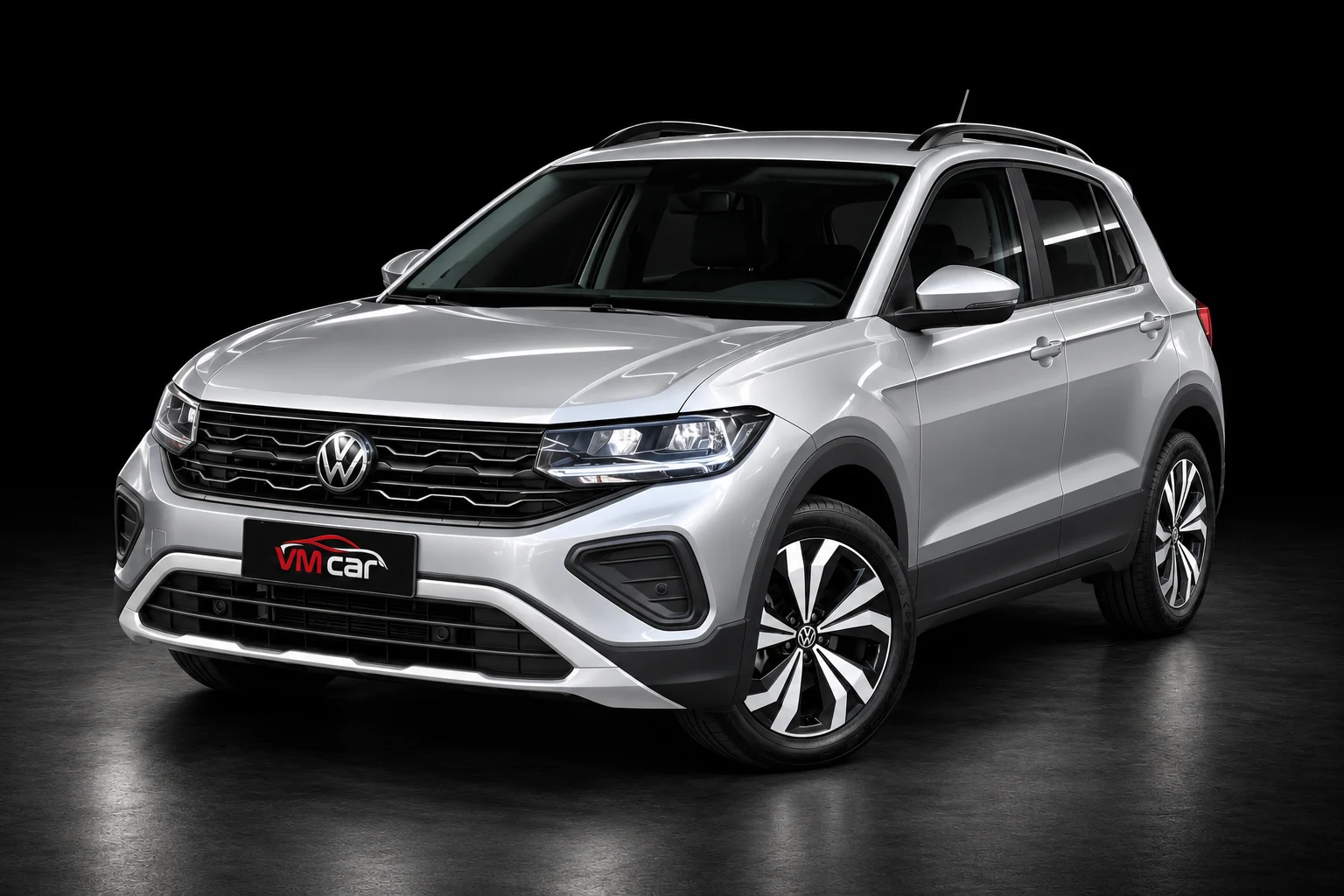 Volkswagen T-Cross, imagem ilustrativa com placa VM Car